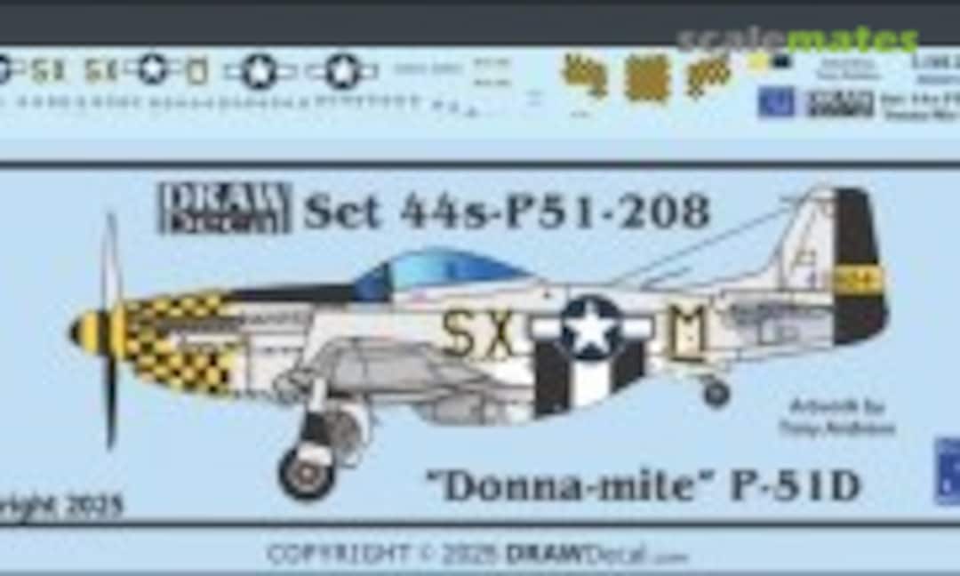 1:144 “Donna-mite” P-51D (Draw Decal 44-P51-208) 44-P51-208