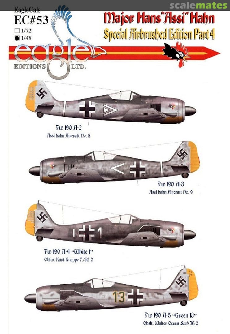 Boxart Major Hans "Assi" Hahn EagleCals EC48-53 Eagle Editions Boxart Major Hans "Assi" Hahn EagleCals EC48-53 Eagle Editions