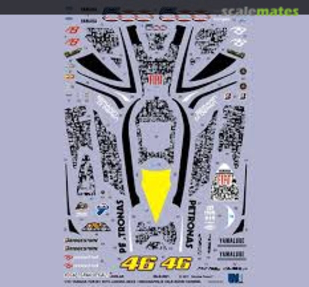 Boxart YZR-M1 2010 Laguna Seca / Indianapolis Rossi scheme decal set NLD-061 Nicolecron Decals Boxart YZR-M1 2010 Laguna Seca / Indianapolis Rossi scheme decal set NLD-061 Nicolecron Decals