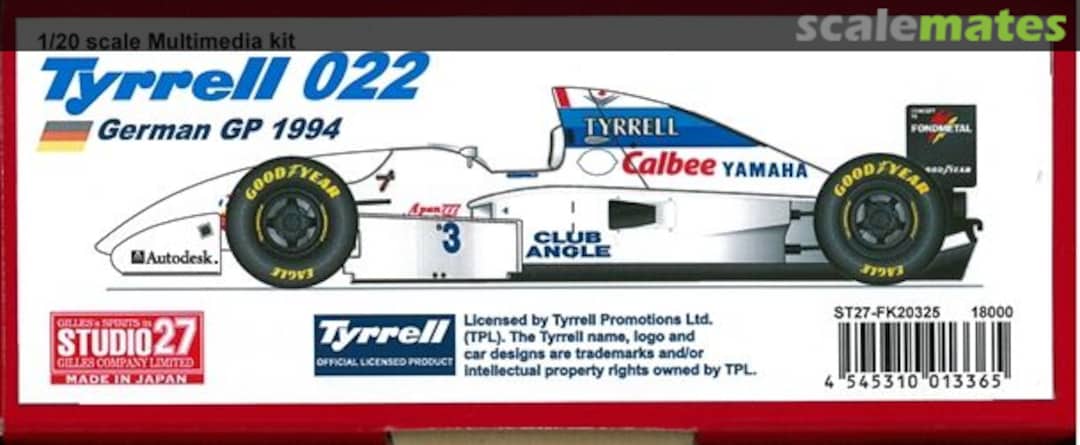 Boxart Tyrrell 022 ST27-FK20325 Studio27 Boxart Tyrrell 022 ST27-FK20325 Studio27