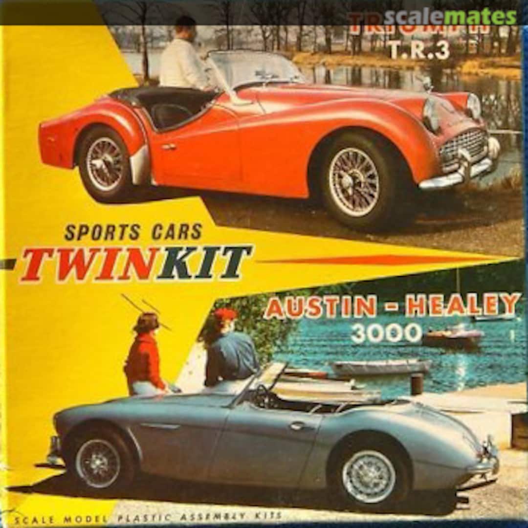 Boxart Austin-Healey 3000/Triumph TR3 Playcraft Aurora Boxart Austin-Healey 3000/Triumph TR3 Playcraft Aurora