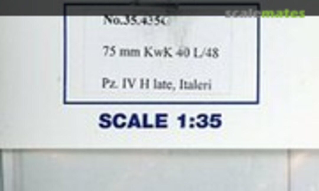 1:35 75mm KwK 40 L/48 Barrel (Elefant 35.435G) 35.435G