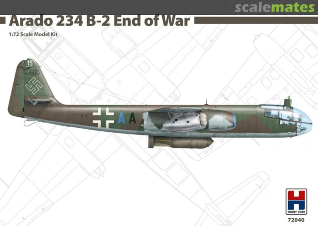 Boxart Arado 234 B-2 End of War 72040 Hobby 2000 Boxart Arado 234 B-2 End of War 72040 Hobby 2000