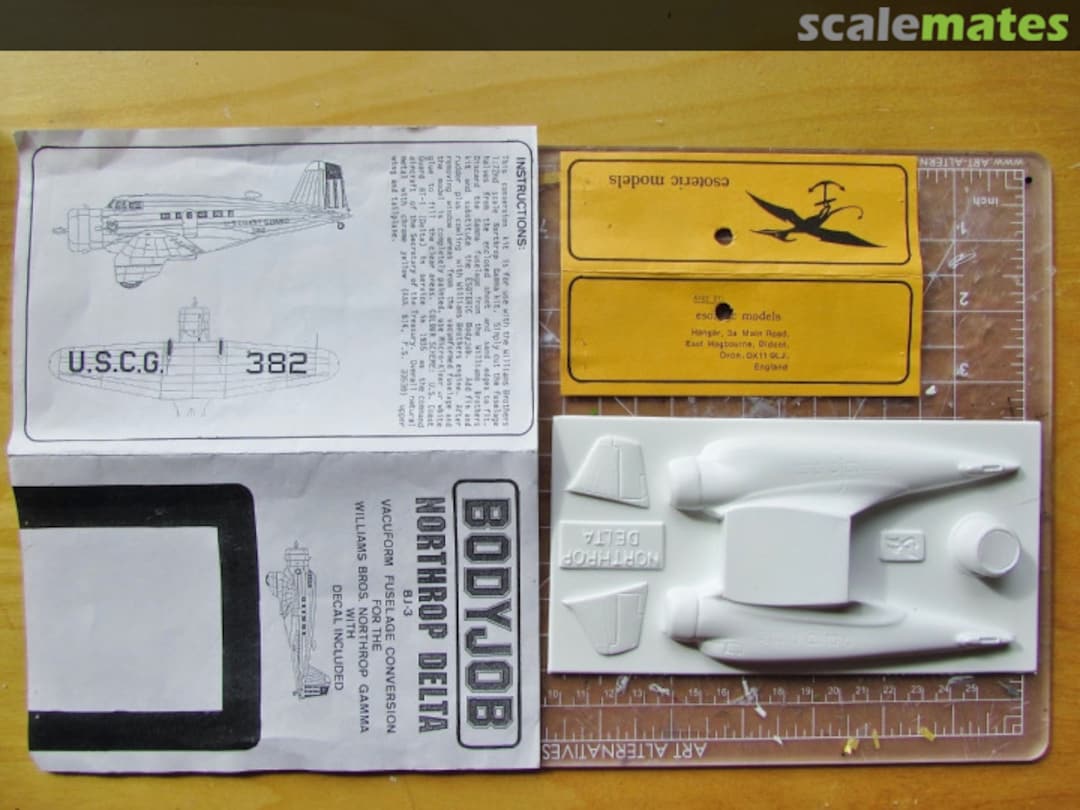 Contents Northrop Delta BJ-3 Esoteric Models Contents Northrop Delta BJ-3 Esoteric Models