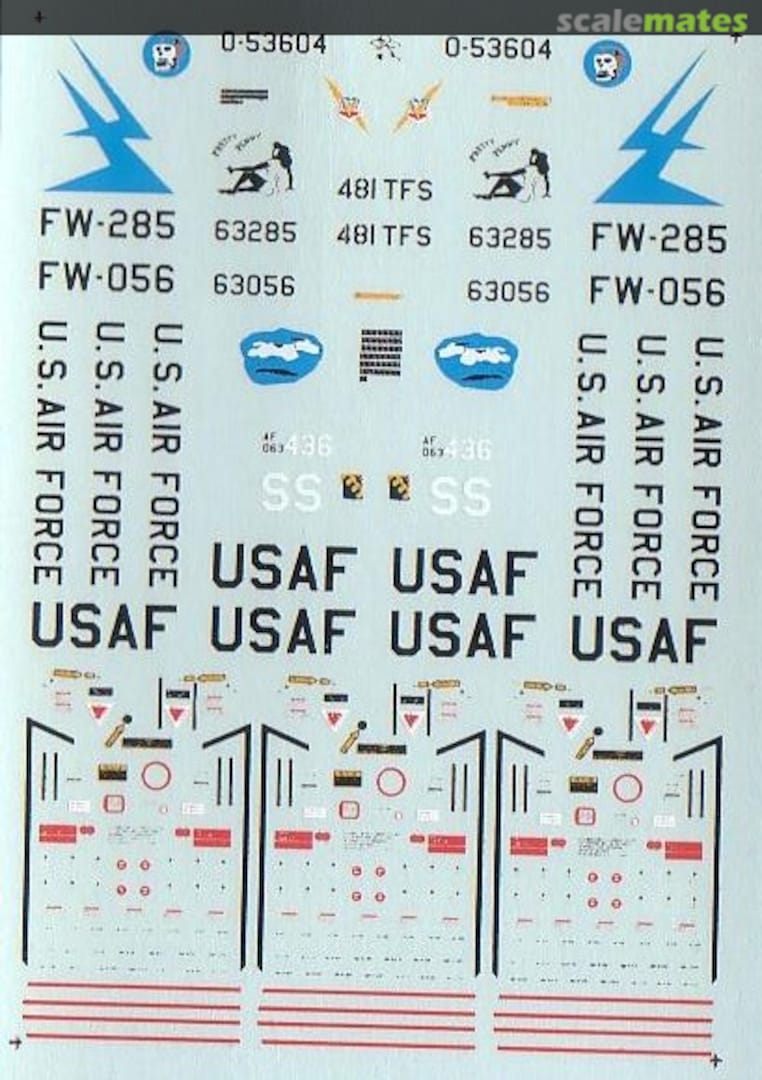 Boxart F-100 Super Sabres #3 44-126 Microscale Boxart F-100 Super Sabres #3 44-126 Microscale