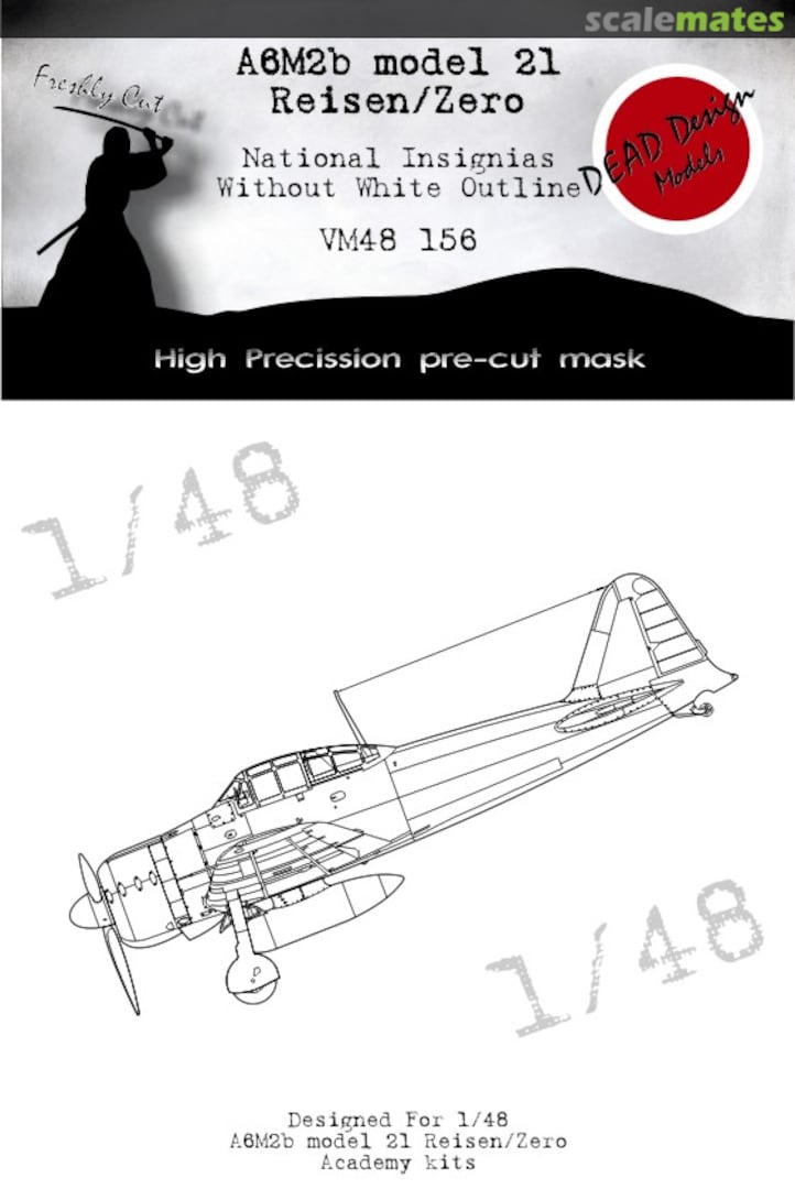 Boxart A6M2b Model 21 Reisen/Zero National Insignias Without White Outline VM48156 DEAD Design Models Boxart A6M2b Model 21 Reisen/Zero National Insignias Without White Outline VM48156 DEAD Design Models