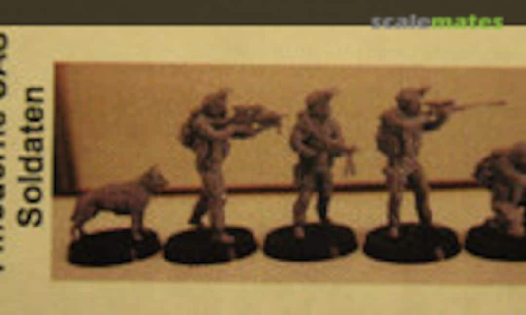 1:72 4 modern SAS soldiers with dog (Peddinghaus-Decals 72F089) 72F089