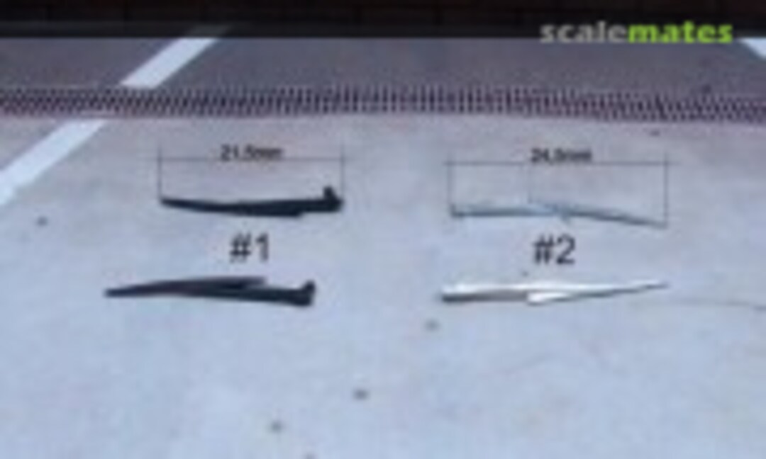 1:24 windshield wipers #1 Black rubber (Scale Production SP24297 #1) SP24297 #1