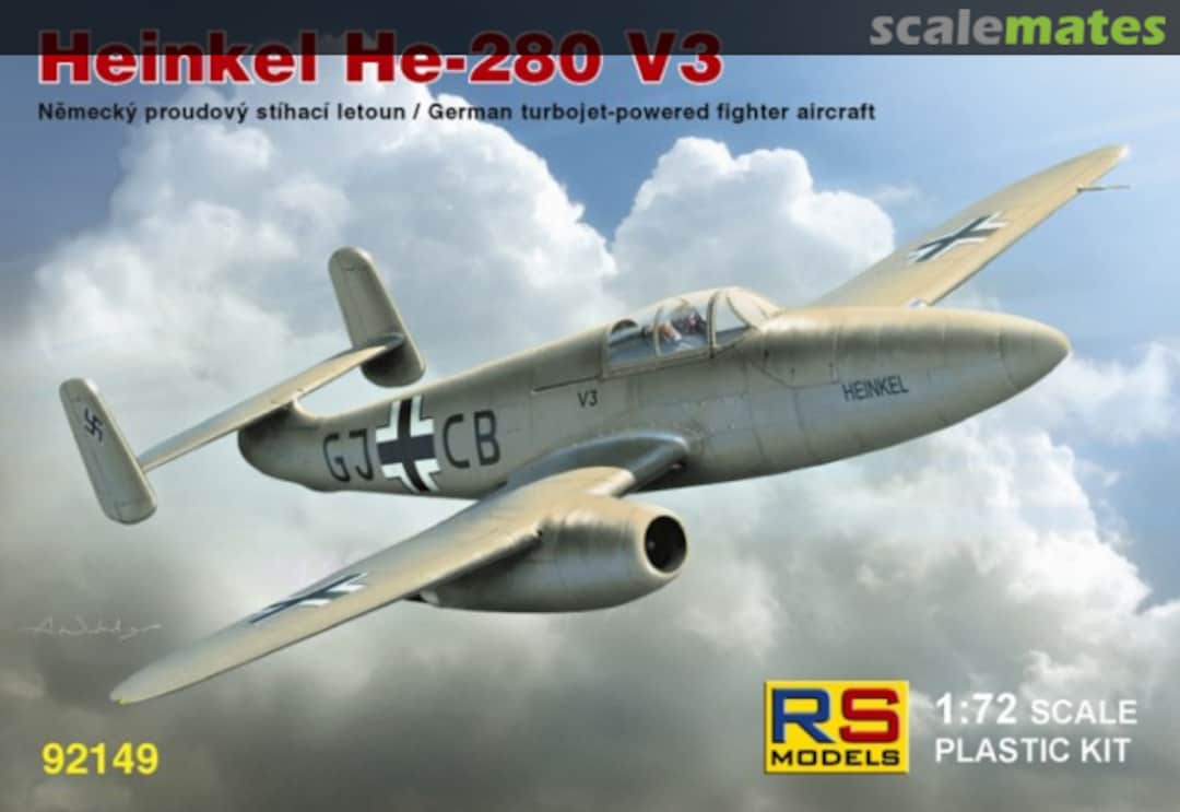 Boxart Heinkel He-280 V3 92149 RS Models Boxart Heinkel He-280 V3 92149 RS Models