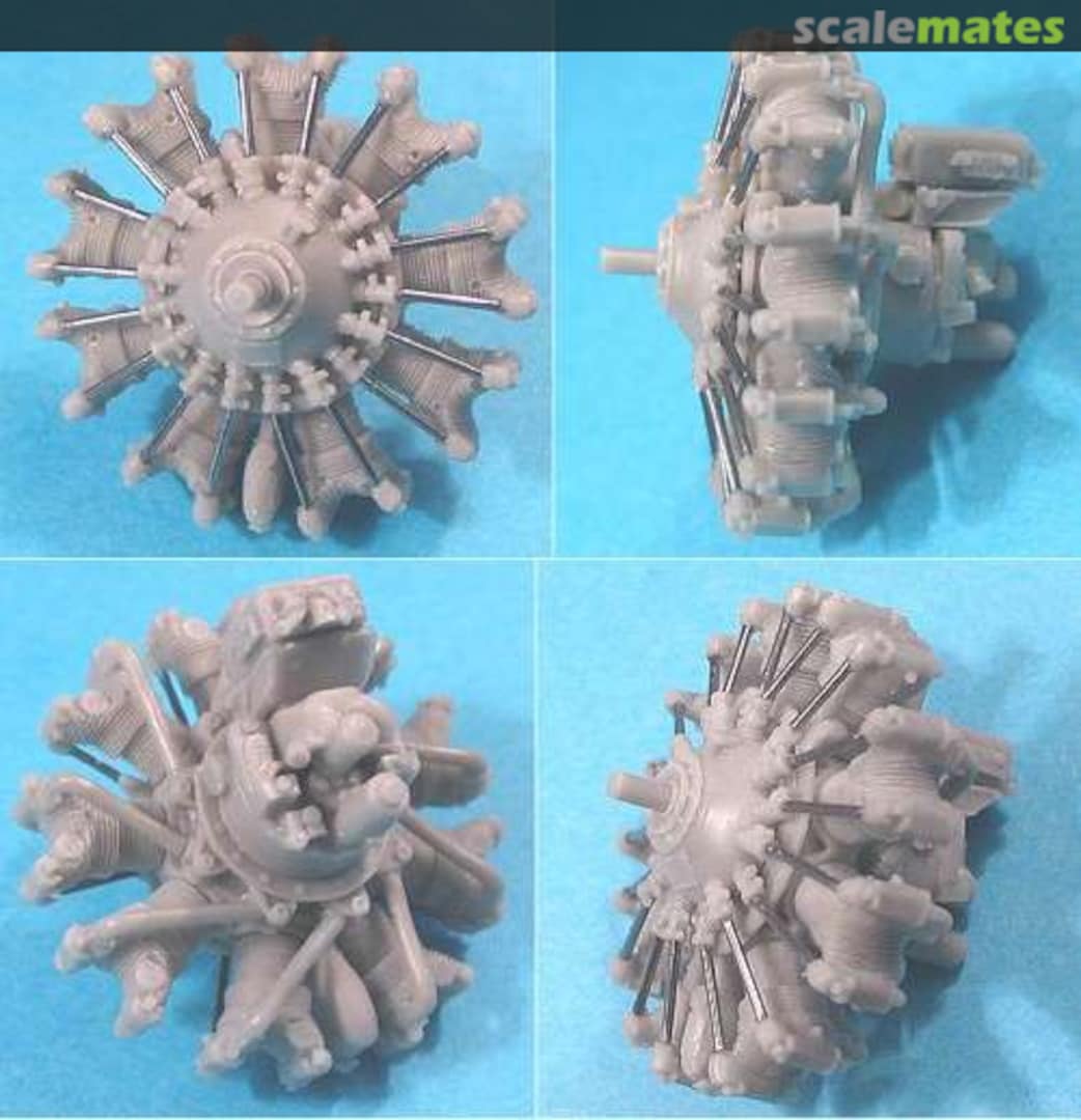 Boxart Wright R-1820-F Shvetsov M-25 Engine 48021 Vector