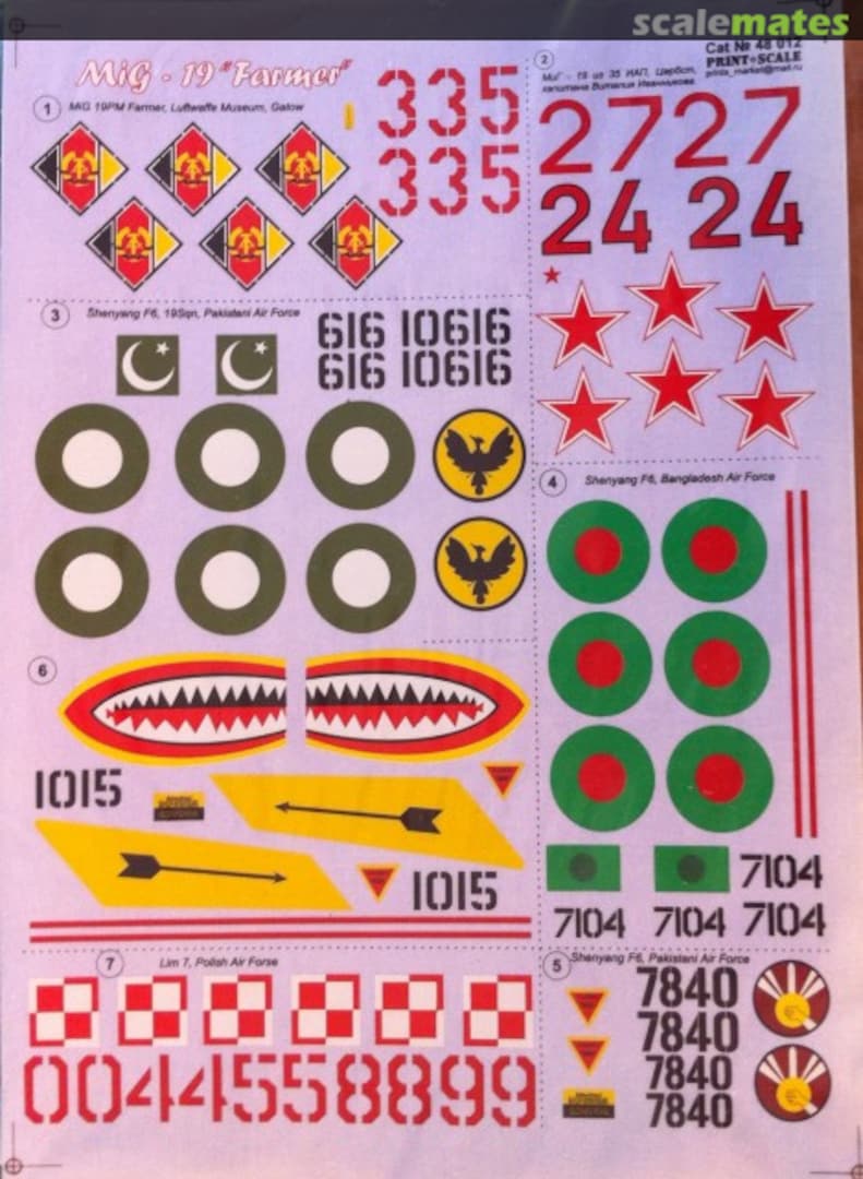 Boxart Mig-19 "Farmer" 48-012 Print Scale Boxart Mig-19 "Farmer" 48-012 Print Scale