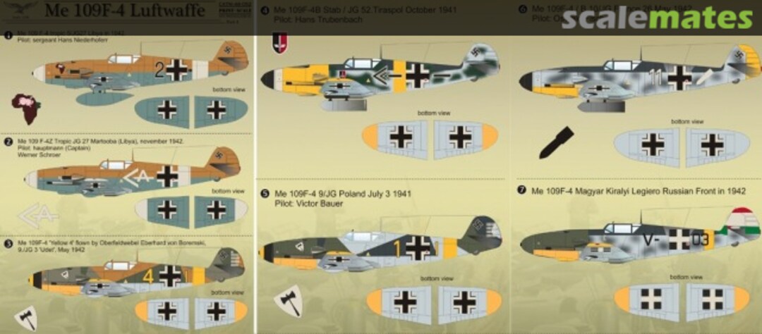 Boxart Me 109 F-4 Luftwaffe 48-052 Print Scale Boxart Me 109 F-4 Luftwaffe 48-052 Print Scale