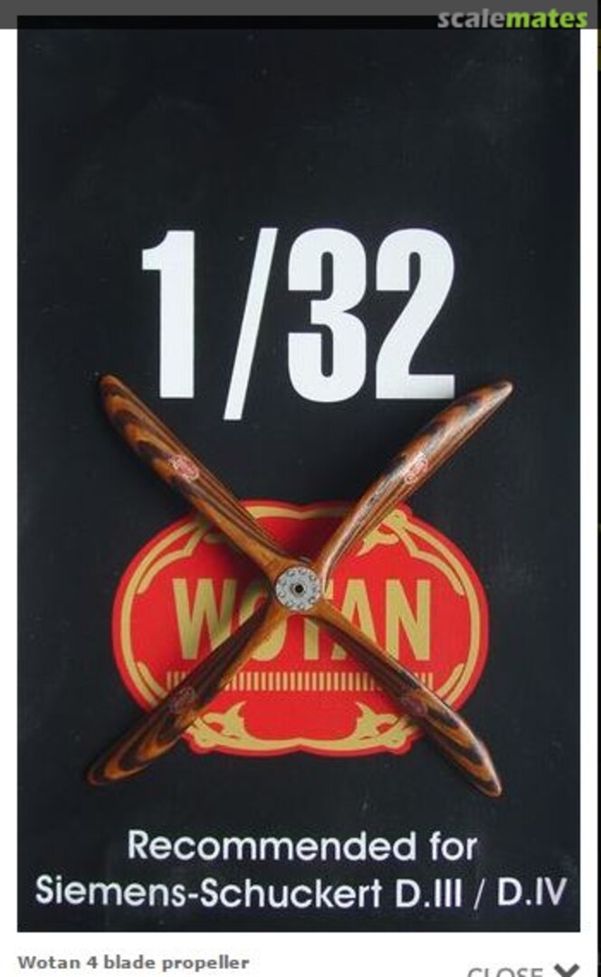 Boxart Wotan 4-Blade Propeller P3209 LF Models Boxart Wotan 4-Blade Propeller P3209 LF Models
