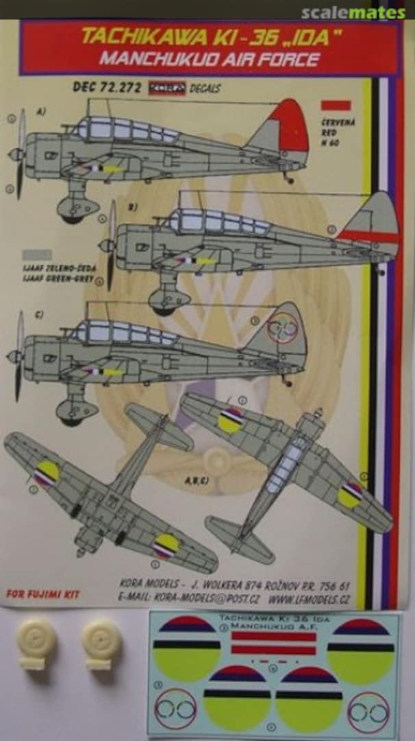 Boxart Tachikawa Ki-36 "Ida" DEC72272 Kora Models Boxart Tachikawa Ki-36 "Ida" DEC72272 Kora Models