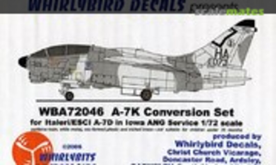 1:72 A-7K Conversion Set (Whirlybird WBA72046) WBA72046