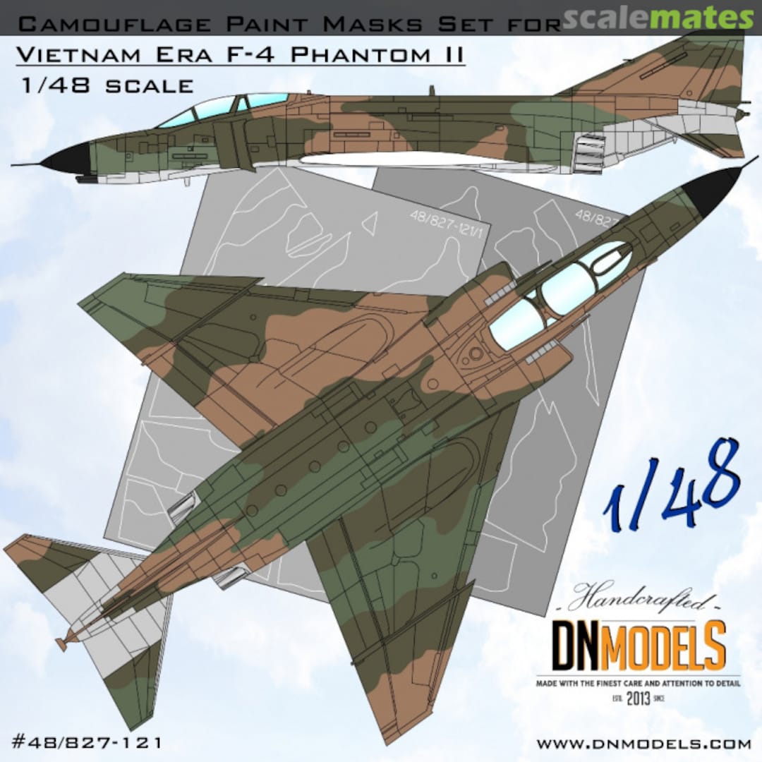 Boxart Vietnam Era F-4 Phantom II Camouflage Paint Masks Set 48/827-121 DN Models