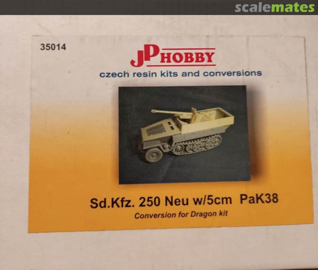 Boxart Sd.Kfz. 250 Neu w/5cm Pak 38 Conversion 35014 JP Hobby Boxart Sd.Kfz. 250 Neu w/5cm Pak 38 Conversion 35014 JP Hobby