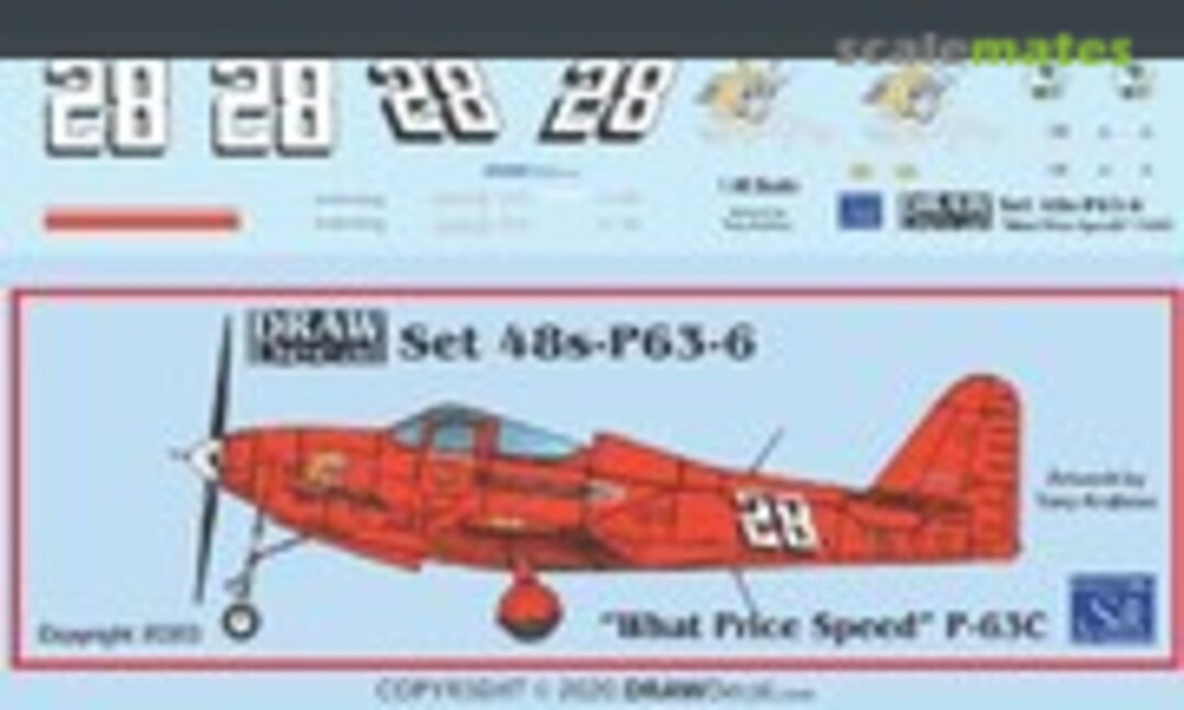 1:48 “What Price Speed?” P-63C (Draw Decal 48-P63-6) 48-P63-6
