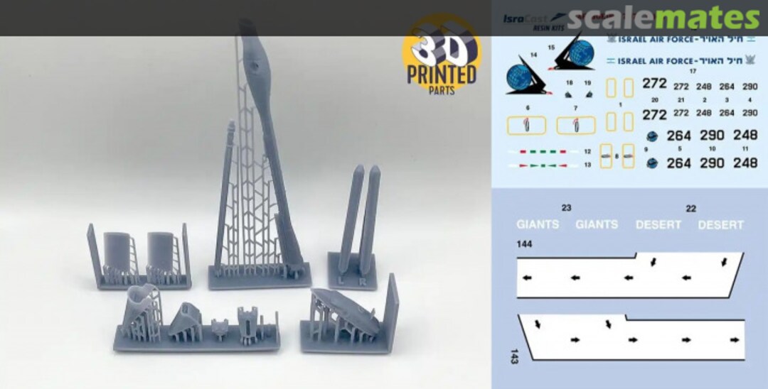 Boxart Boeing 707 Re'em Tanker Conversion Set IC-14402 IsraDecal Studio