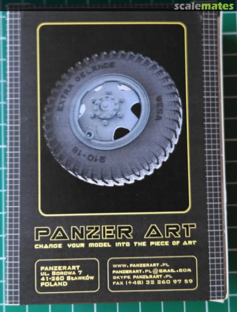 Boxart Sd.Kfz 232 road wheels (late pattern) RE35-276 Panzer Art