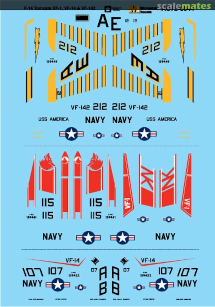 Boxart F-14 Tomcats AC72-0044 Microscale