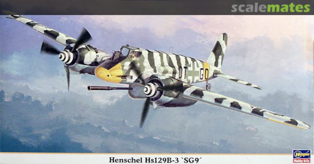 Boxart Henschel Hs 129B-3 `SG 9´ 09583 Hasegawa Boxart Henschel Hs 129B-3 `SG 9´ 09583 Hasegawa