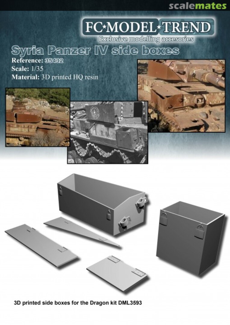 Boxart Syrian Panzer IV side boxes 35432 FC Model Trend