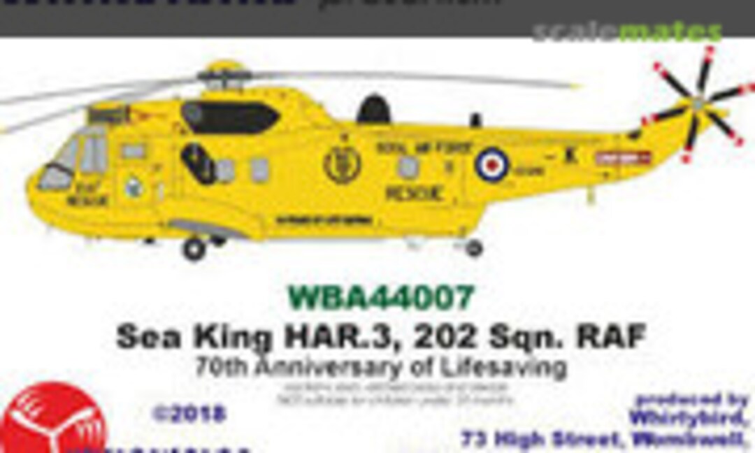 1:144 Sea King HAR.3 (Whirlybird WBA44007) WBA44007