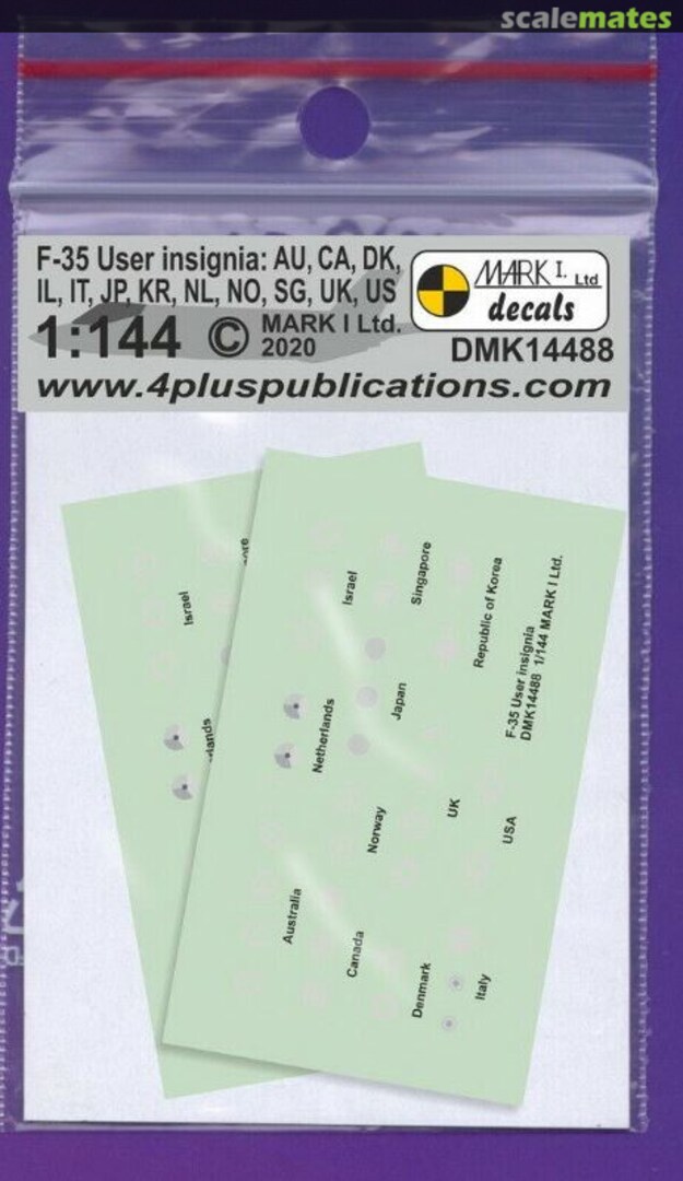 Boxart F-35 Operators Insignia DMK14488 Mark I Models Boxart F-35 Operators Insignia DMK14488 Mark I Models