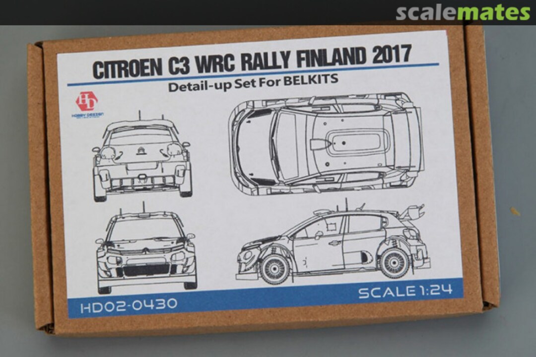 Boxart Citroen C3 Wrc Rally Finland 2017 Detail-up Set For Belkits HD02-0430 Hobby Design Boxart Citroen C3 Wrc Rally Finland 2017 Detail-up Set For Belkits HD02-0430 Hobby Design
