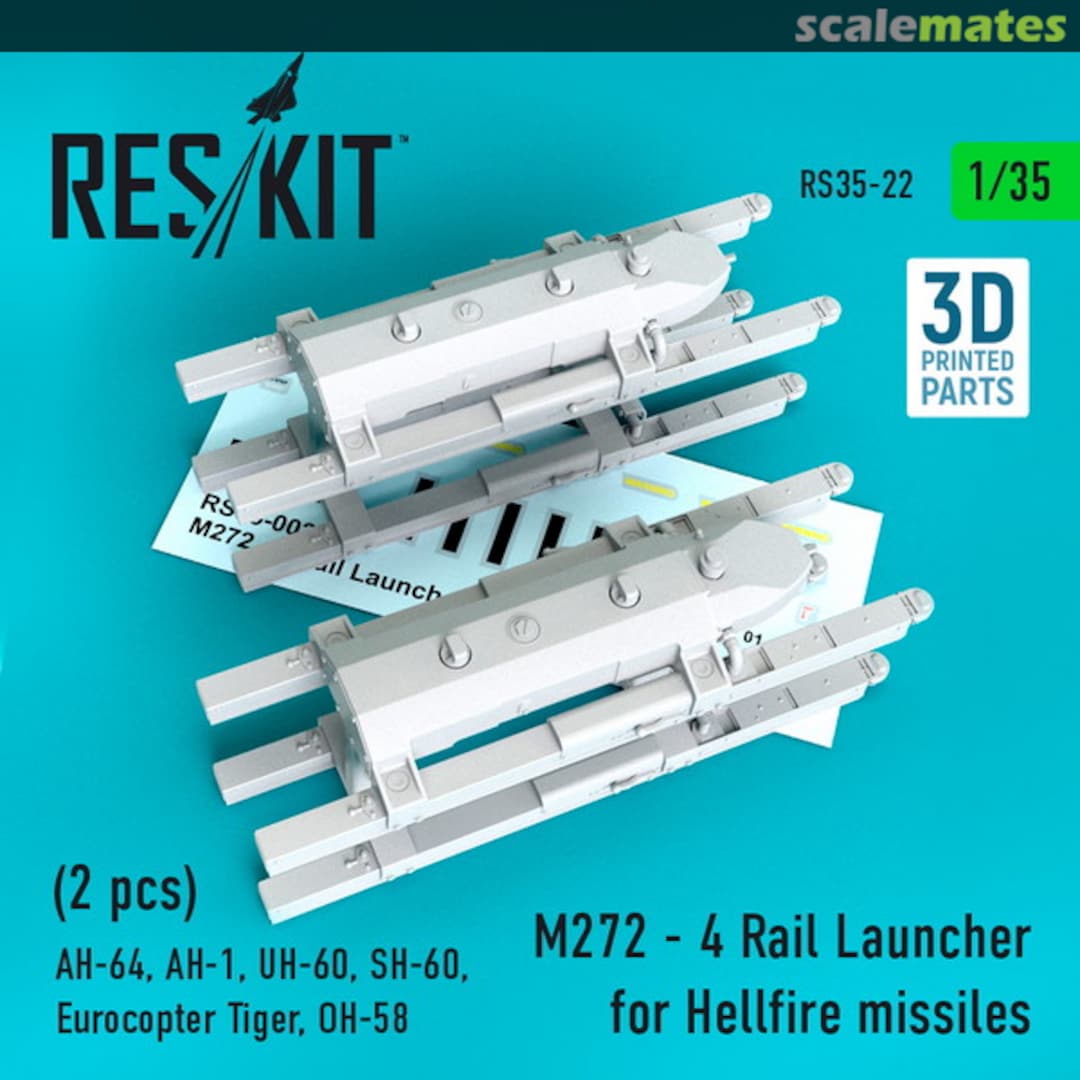 Boxart M272 - 4 Rail Launcher for Hellfire missiles RS35-0022 ResKit Boxart M272 - 4 Rail Launcher for Hellfire missiles RS35-0022 ResKit