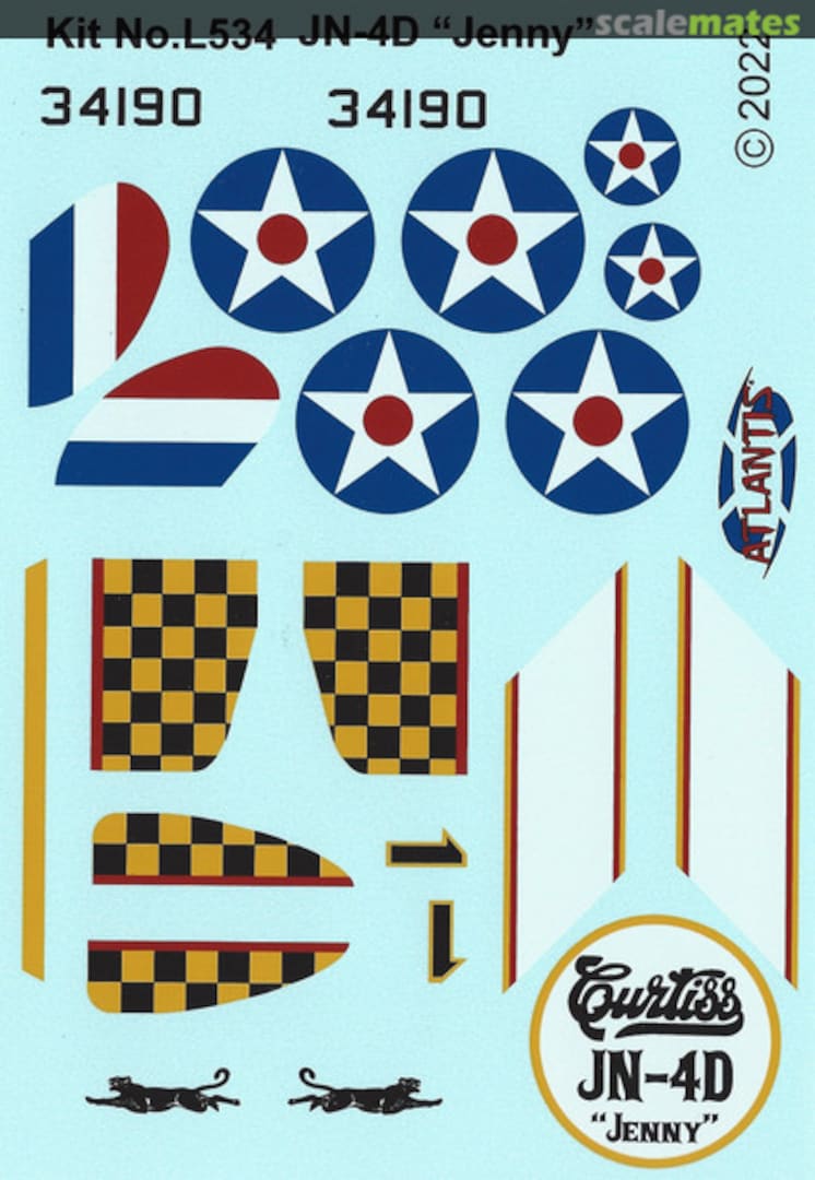 Boxart JN-4D Curtiss Jenny L534decals Atlantis Boxart JN-4D Curtiss Jenny L534decals Atlantis