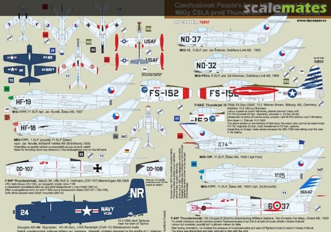 Boxart Czechoslovak Peoples Army MiGs against Thunders.... 72057 DP Casper Boxart Czechoslovak Peoples Army MiGs against Thunders.... 72057 DP Casper