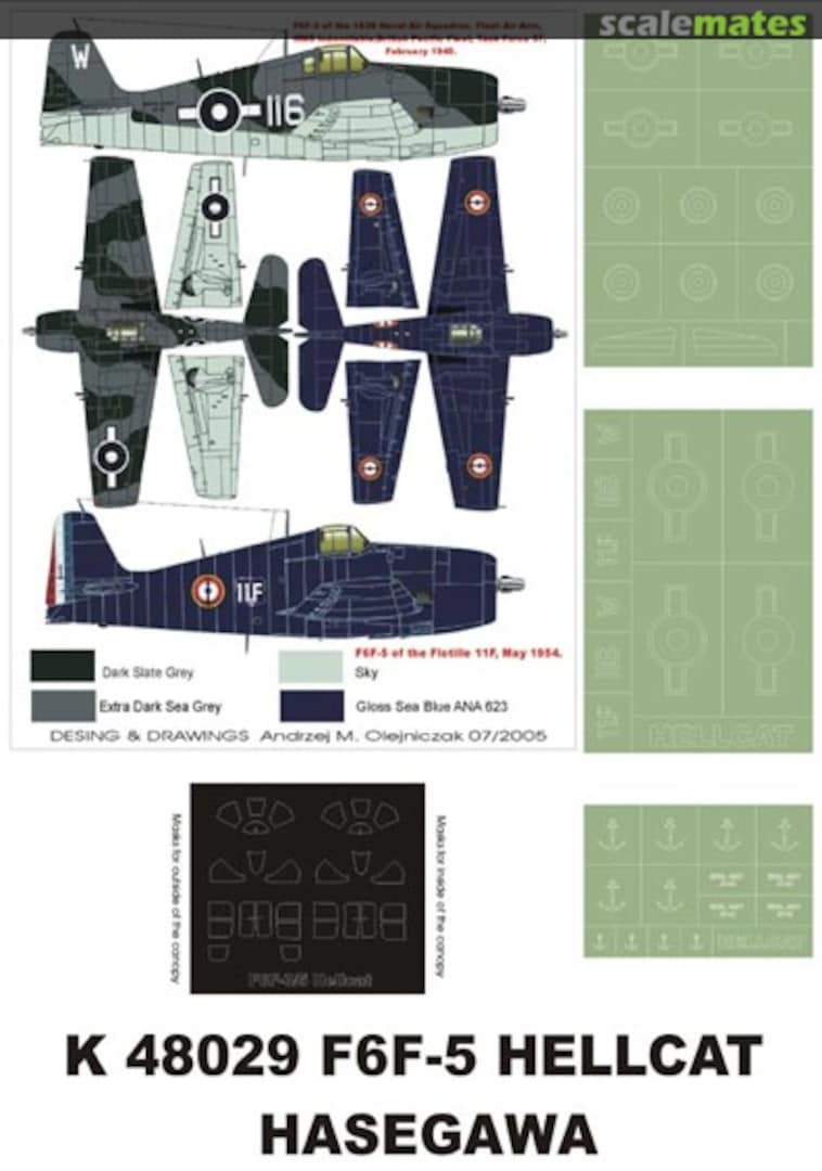 Boxart Grumman F6F-3/5 Hellcat K48029 Montex Boxart Grumman F6F-3/5 Hellcat K48029 Montex
