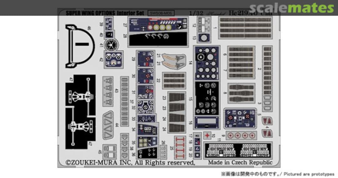Boxart Photo-Etched Interior Set SWS06-M06 Zoukei-Mura Boxart Photo-Etched Interior Set SWS06-M06 Zoukei-Mura