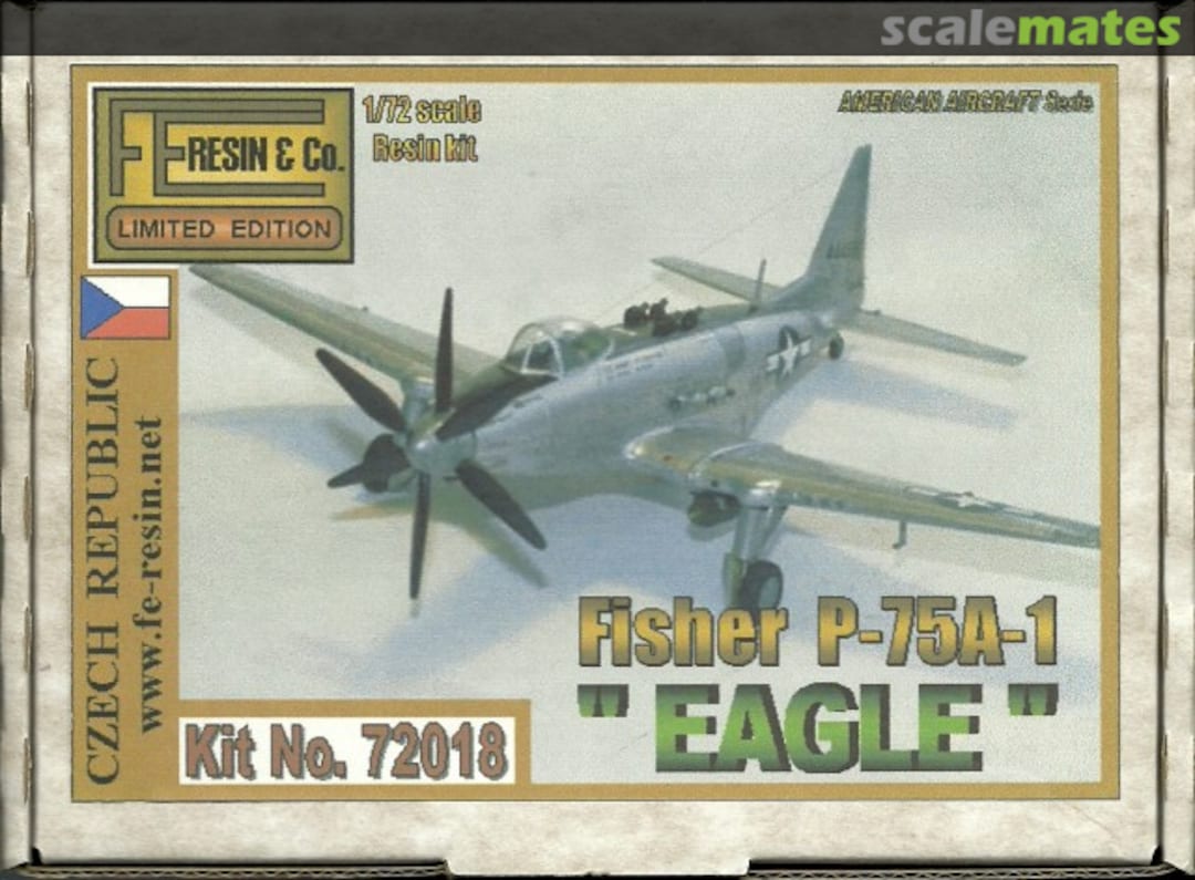 Boxart Fisher P-75A-1 "Eagle" 72018 FE Resin Models