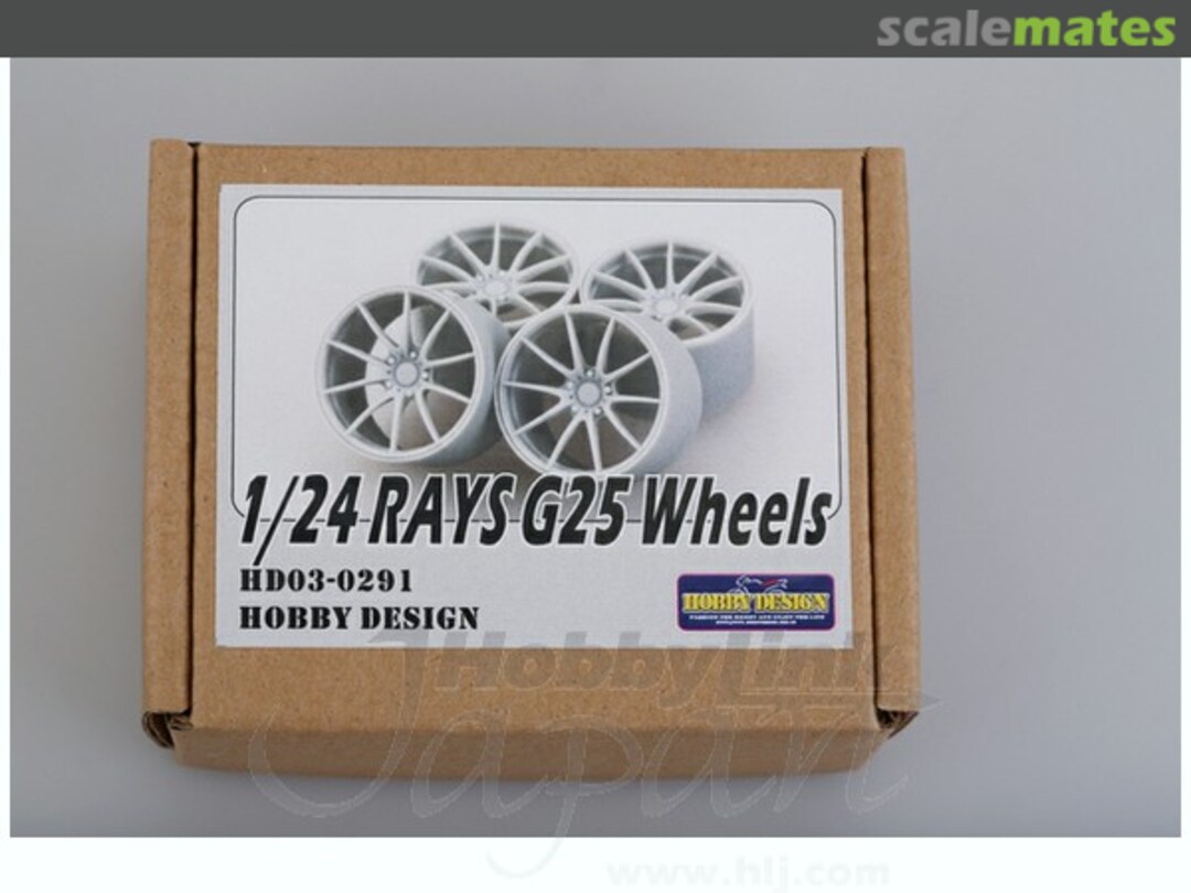 Boxart RAYS G25 Wheels HD03-0291 Hobby Design Boxart RAYS G25 Wheels HD03-0291 Hobby Design