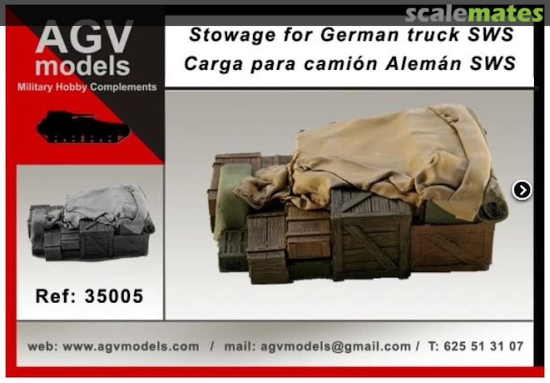 Boxart Stowage for vehicle SWS 35005 AGV Models Boxart Stowage for vehicle SWS 35005 AGV Models