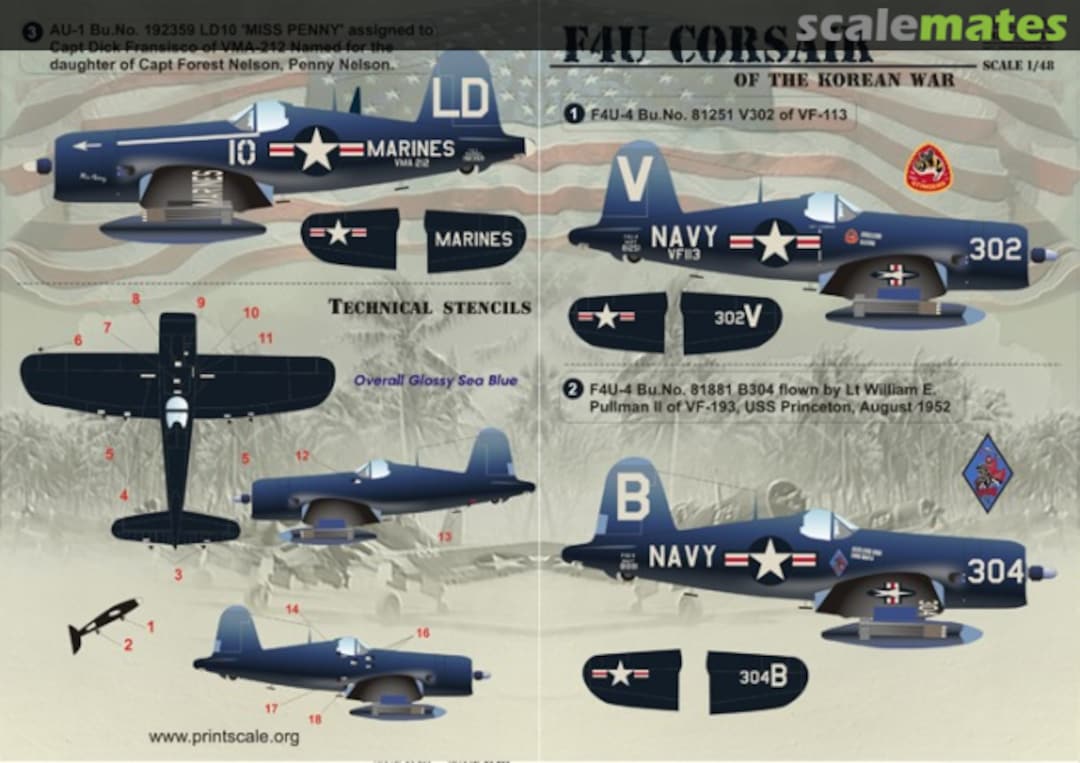 Boxart F4U Corsair of the Korean War 48-054 Print Scale Boxart F4U Corsair of the Korean War 48-054 Print Scale