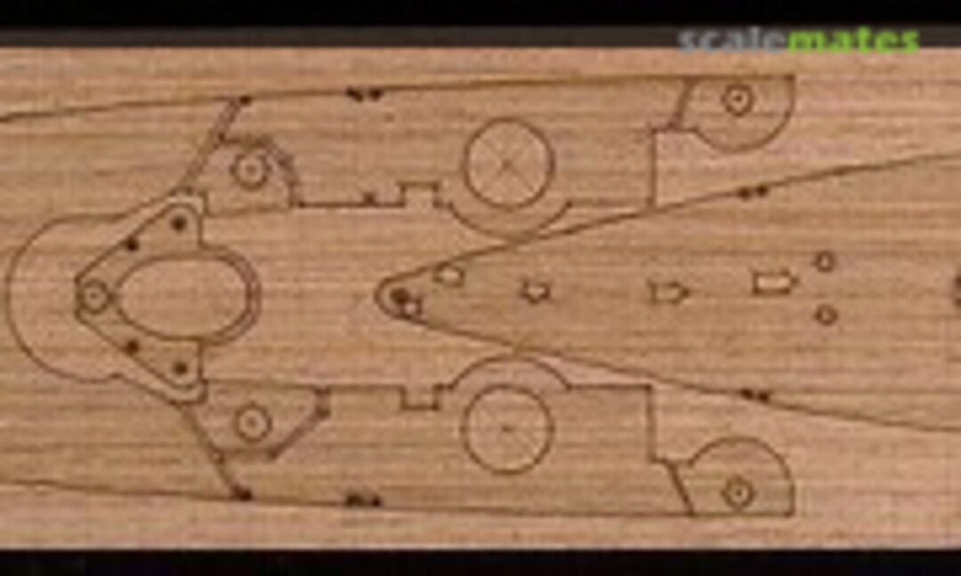 1:700 DKM Scharnhorst Wooden Deck for Tamiya kit #77518 (ArtwoxModel AW20050) AW20050