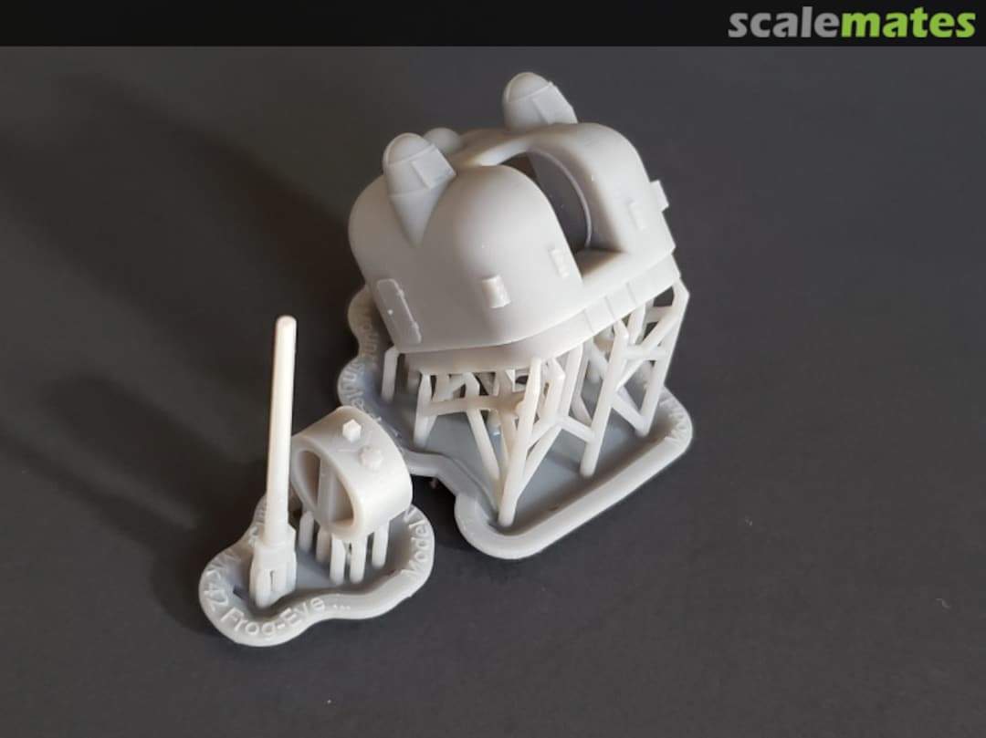 Boxart 5"/54 cal. Mk.42 "Frog Eye" Mount, double dome 192-5in54 double Model Monkey Boxart 5"/54 cal. Mk.42 "Frog Eye" Mount, double dome 192-5in54 double Model Monkey