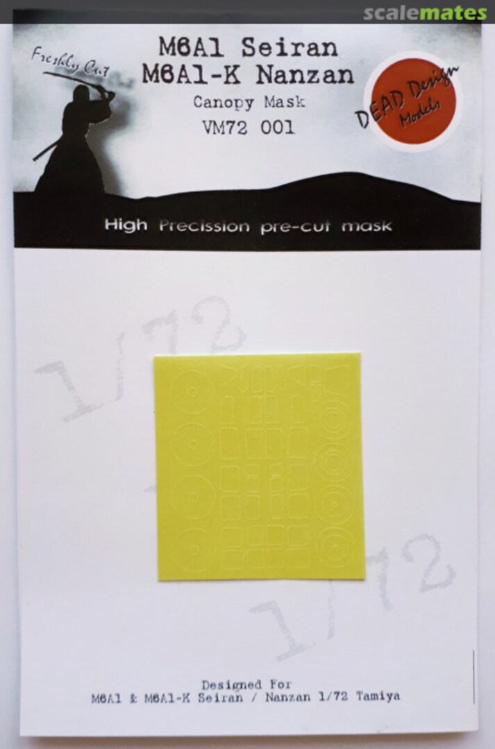 Boxart M6A1 Seiran/ M6A1-K Nanzan - Canopy Mask VM72001 DEAD Design Models