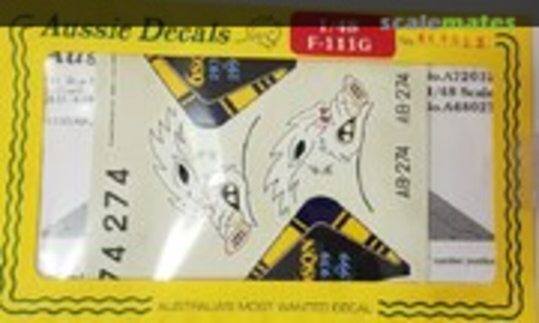 1:72 F-111G A8-274 6 Sqn. (Aussie Decals A72032) A72032