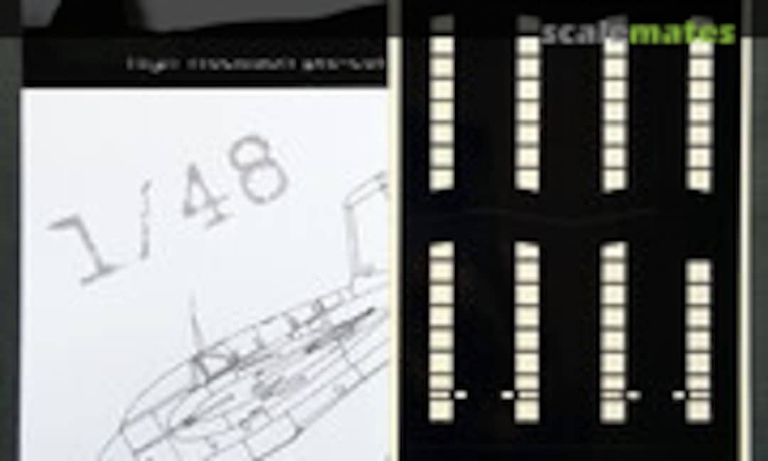 1:48 Messerchmitt Me-163B Komet 3D/optical illusion paint mask for control surfaces (DEAD Design Models sm48036) sm48036