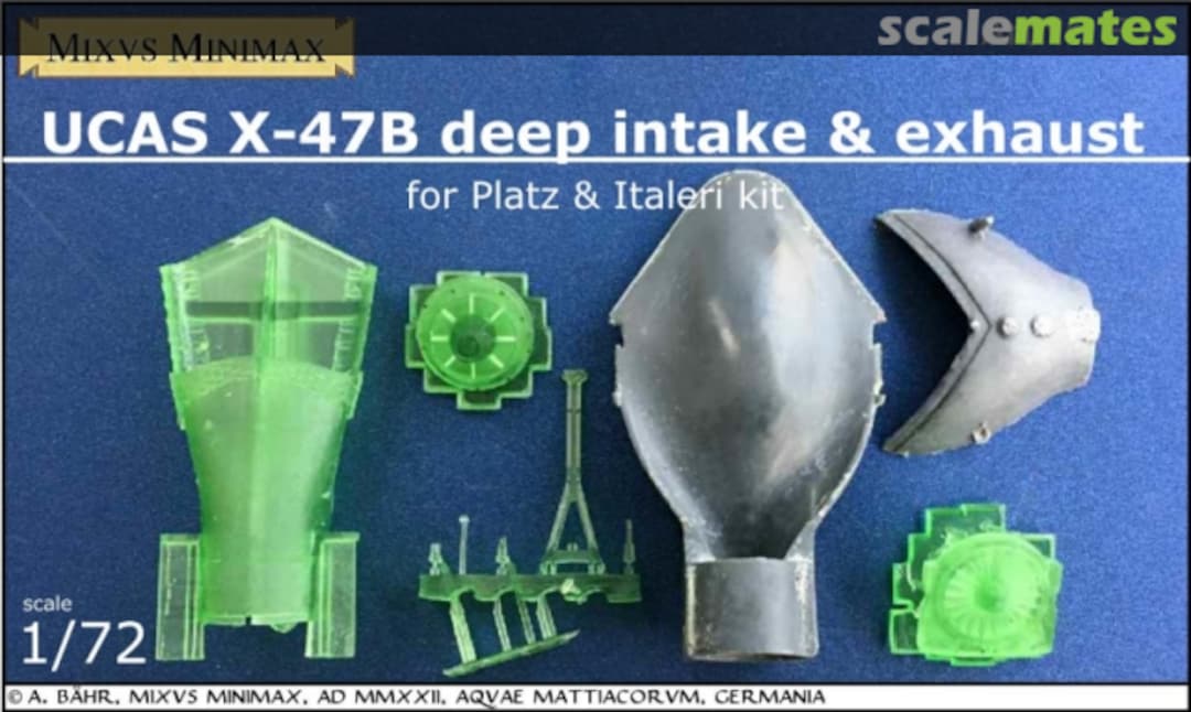 Boxart X-47B intake & exhaust set F03 Mixvs Minimax Boxart X-47B intake & exhaust set F03 Mixvs Minimax