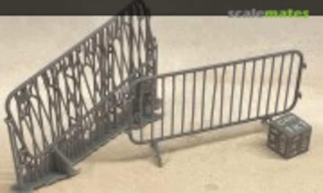 1:35 Portable metal barriers - 2 pieces (EMP3d 35120105) 35120105