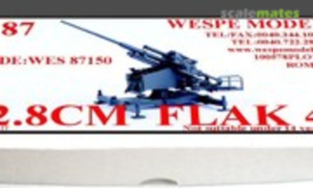 1:87 12.8cm Flak 40 (Wespe Models WES 87150) WES 87150