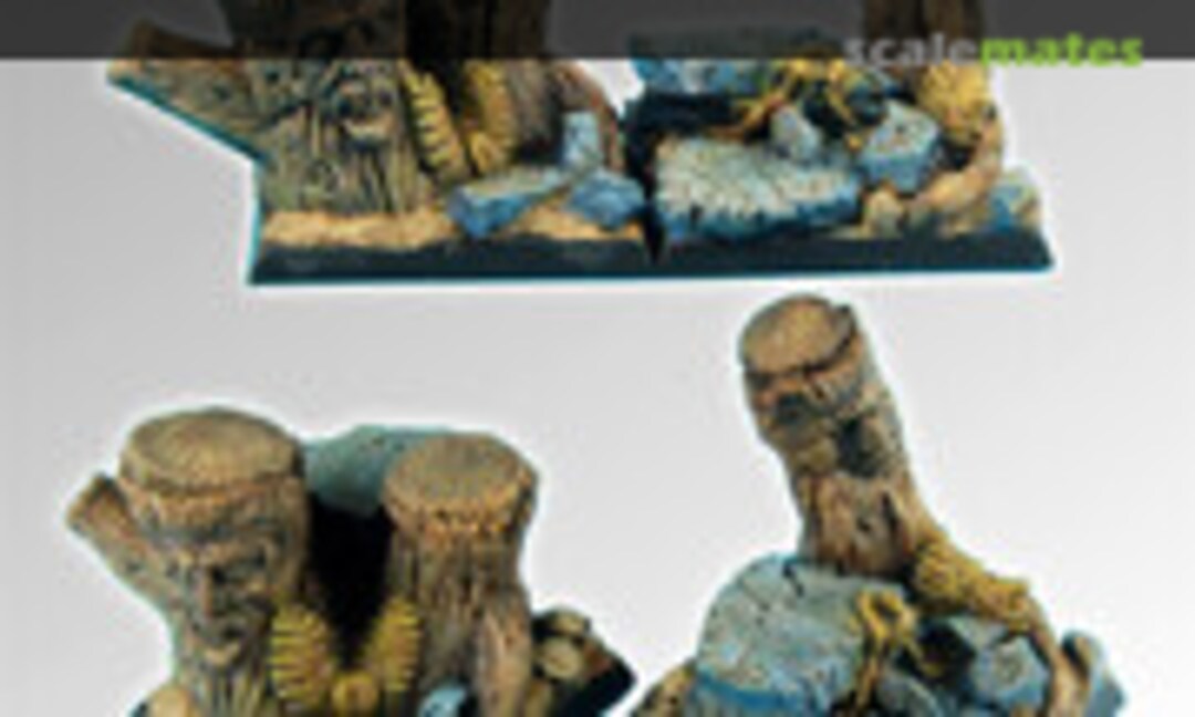 No Forest 40mm square bases set 1 (2 pcs) (Scibor Monsterous Miniatures BSFO0053) BSFO0053