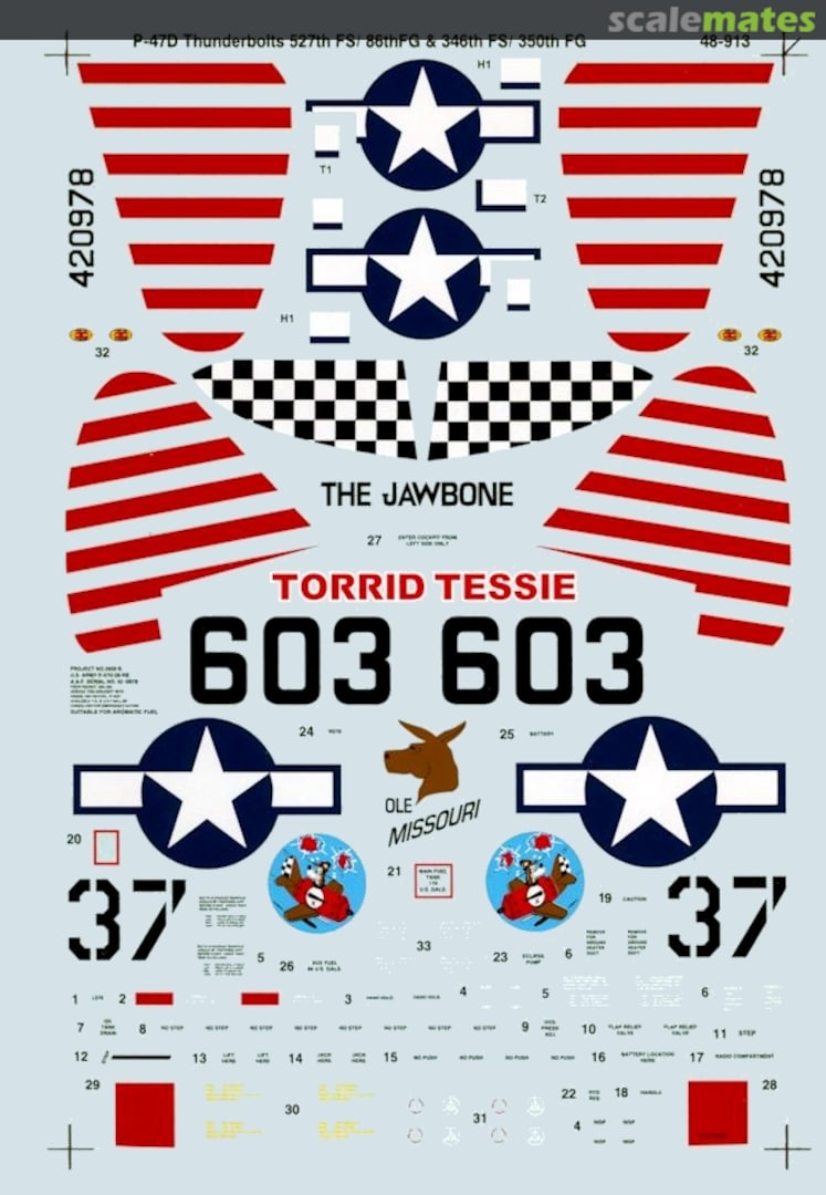 Boxart P-47D Thunderbolts 48-913 Microscale Boxart P-47D Thunderbolts 48-913 Microscale