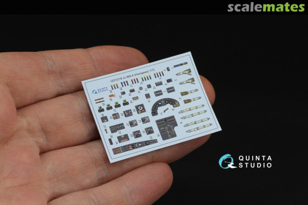 Contents Ju 88A-4 interior 3D decals QD72218 Quinta Studio